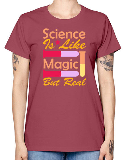 ScienceIsLikeMagicButScience tshirt design Sciencetshirtdesign 50# - general science -  Missy T-Shirt