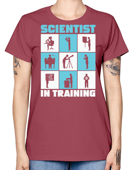 ScientistInTrainingScienceScientistSkinite Scientist Skinite 40# - general science -  Missy T-Shirt