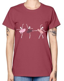 Skeleton ballerinas ballet halloween ballet 184# - ballet -  Missy T-Shirt