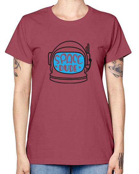 Spacedude 12# - space -  Missy T-Shirt
