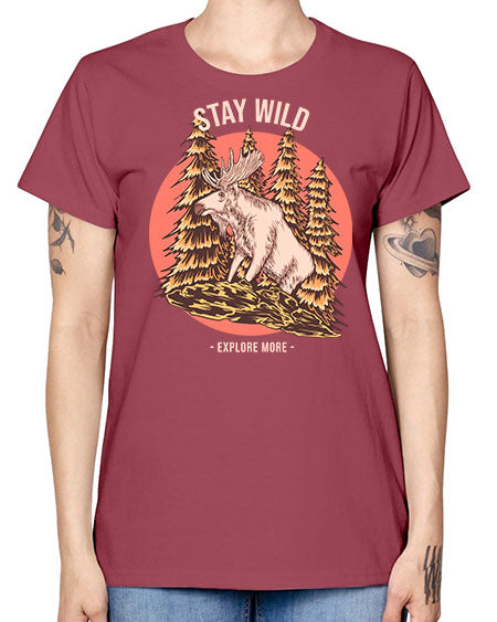 Stay Wild 16# - nature -  Missy T-Shirt