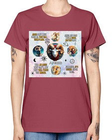 Straight Aries 469# - aries -  Missy T-Shirt