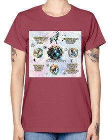 Straight Capricorn 471# - capricorn -  Missy T-Shirt