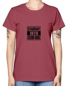 Straight into second grade 901# - second grade -  Missy T-Shirt