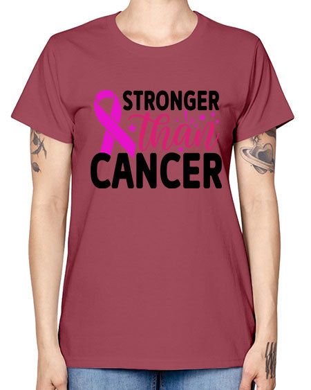 Stronger Than Cancer 6# - breast cancer -  Missy T-Shirt