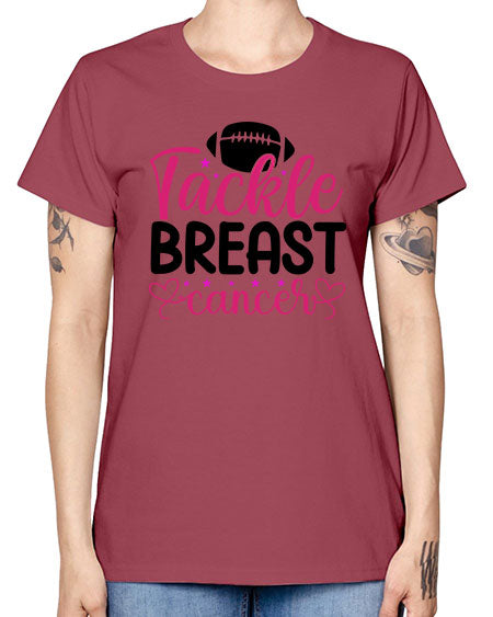 Tackle Breast Cancer 4# - breast cancer -  Missy T-Shirt