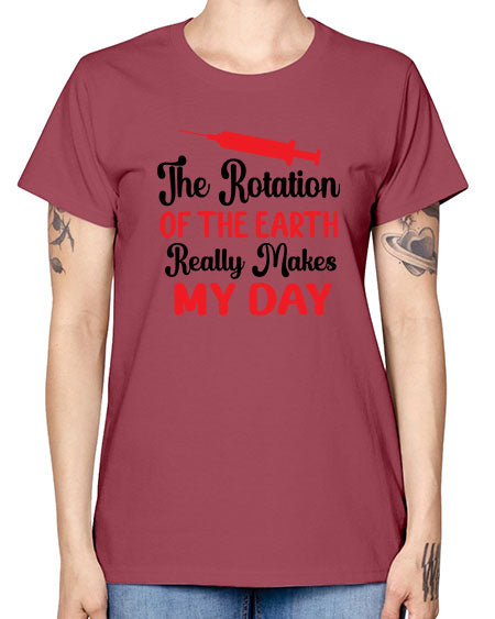 The Rotation of the Earth Really Makes my day 12# - nature -  Missy T-Shirt