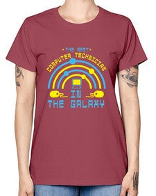 The best computer technician in the galaxy 13# - computer -  Missy T-Shirt