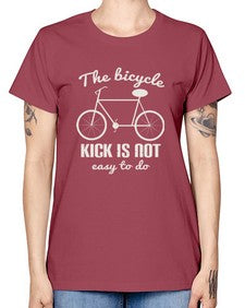 The bicycle kick is not easy to do 3# - bicycle -  Missy T-Shirt
