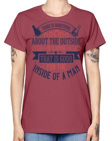 There is something about the outside of a horse that is good for the inside of a man Style 16# - horse -  Missy T-Shirt