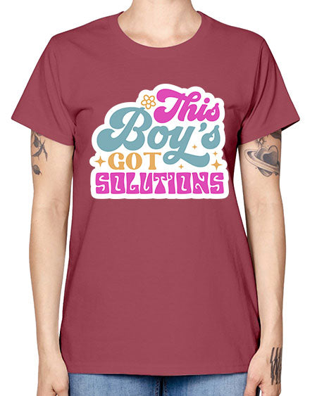 This boys got solutions 19# - general science -  Missy T-Shirt