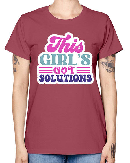 This girls got solutions 16# - general science -  Missy T-Shirt