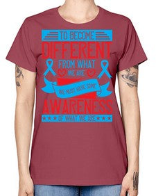 To become different from what we are we must have some awareness of what we are Style 11# - Self awareness -  Missy T-Shirt