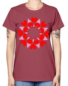 ValentineMandalaOPT 1194# - mandala -  Missy T-Shirt