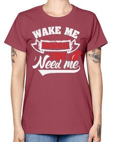 Wake me when you need me 51# - video games -  Missy T-Shirt