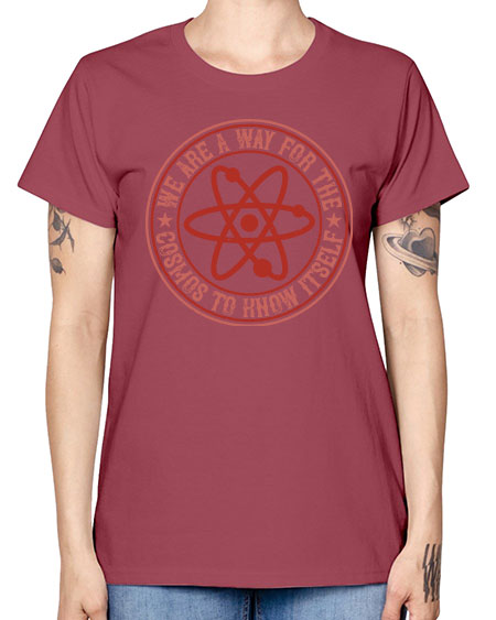 We are a way for the cosmos to know itself 300# - general science -  Missy T-Shirt