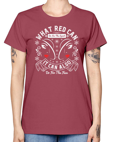 What red can do for the spirit it can also do for the face Style 175# - beauty - fashion -  Missy T-Shirt