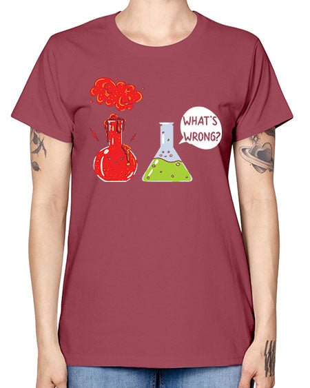 WhatsWrongScienceTshirt 11# - general science -  Missy T-Shirt