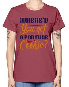 Whered you get that from a fortune cookie 165# - chess -  Missy T-Shirt