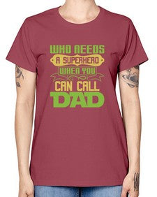 Who needs 266# - cartoon super hero -  Missy T-Shirt