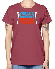 Worlds okayest plumber1665# - plumber -  Missy T-Shirt