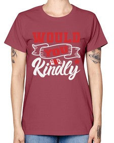 Would you kindly 55# - video games -  Missy T-Shirt