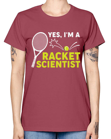 YesImARacketScientistScientistSkinite Scientist Skinite 1# - general science -  Missy T-Shirt