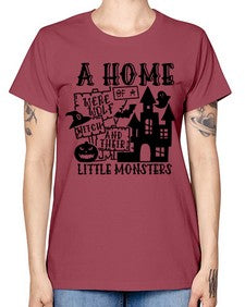 a home of a were wolf witch and their little monsters 53# - witch -  Missy T-Shirt