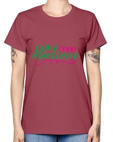 believe 50# - unicorn -  Missy T-Shirt
