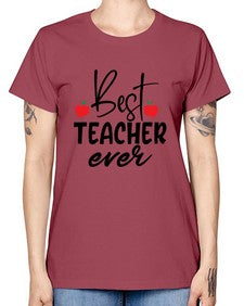 best teacher ever Style 80# - teacher -  Missy T-Shirt
