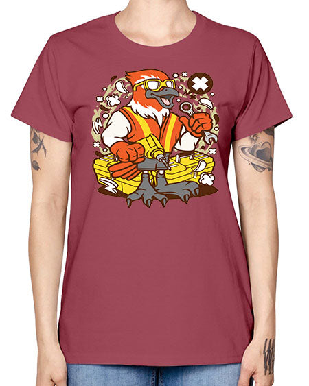 bird mechanic worker 21# - birds -  Missy T-Shirt