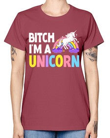 bitch im a unicorn 61# - unicorn -  Missy T-Shirt