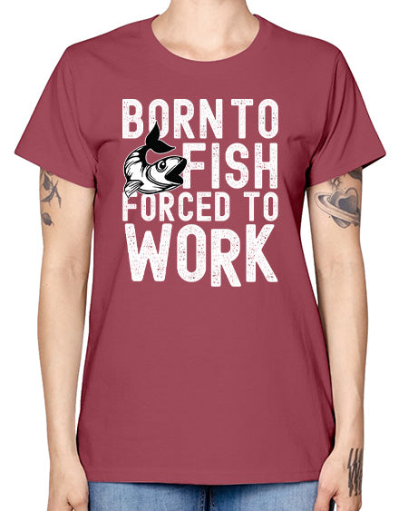 born to fish 64# - shark-fish -  Missy T-Shirt