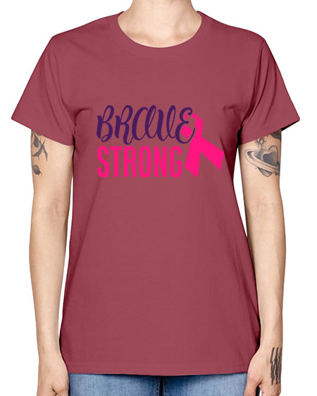 brave strong Style 15# - breast cancer -  Missy T-Shirt