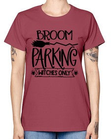 broom parking witches only 46# - witch -  Missy T-Shirt