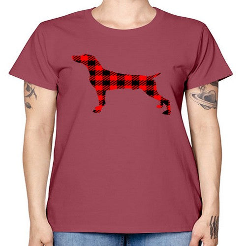buffalo plaid beagle 63# - dogs -  Missy T-Shirt