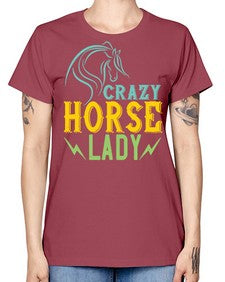 crazy horse lady Style 10# - horse -  Missy T-Shirt