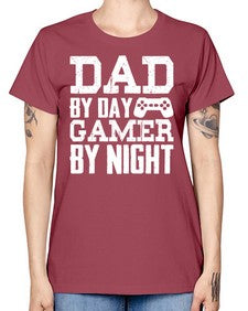 dad by day gamer by night 68# - video games -  Missy T-Shirt