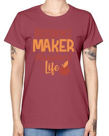 difference maker teacher life 710# - teacher -  Missy T-Shirt