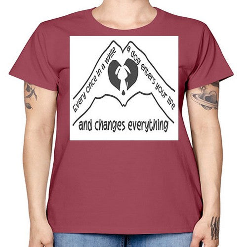dog changes everything 75# - dogs -  Missy T-Shirt