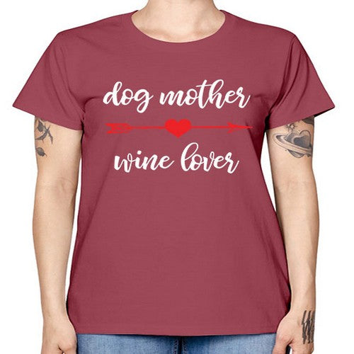 dog mom wine 84# - dogs -  Missy T-Shirt