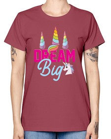 dream big 103# - unicorn -  Missy T-Shirt