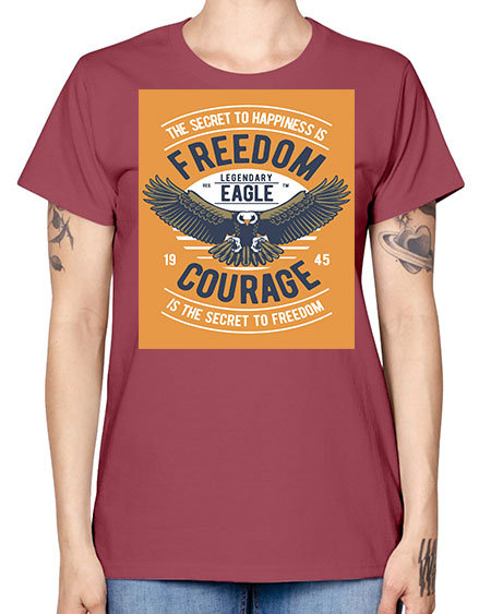 freedom eagle 35# - birds -  Missy T-Shirt