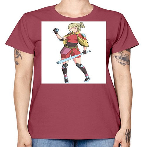 girl bring stick3# - anime -  Missy T-Shirt