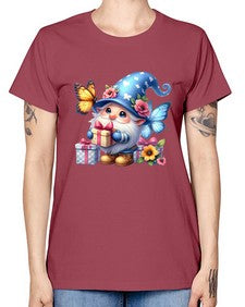 gnome with butterfly 03# - gnome -  Missy T-Shirt