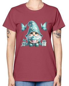 gnome with butterfly 10# - gnome -  Missy T-Shirt