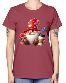 gnome with butterfly 12# - gnome -  Missy T-Shirt