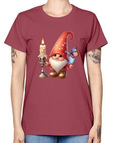 gnome with butterfly 16# - gnome -  Missy T-Shirt