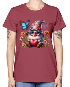 gnome with butterfly 17# - gnome -  Missy T-Shirt