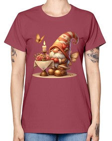 gnome with butterfly 21# - gnome -  Missy T-Shirt